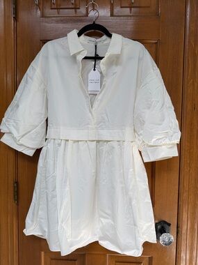 White shirt dress size small